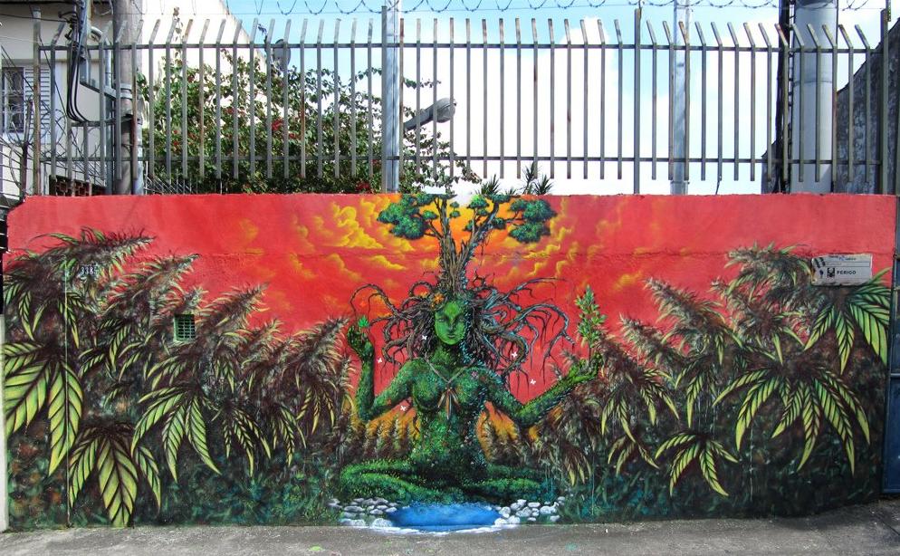 Graffiti z marihuaną