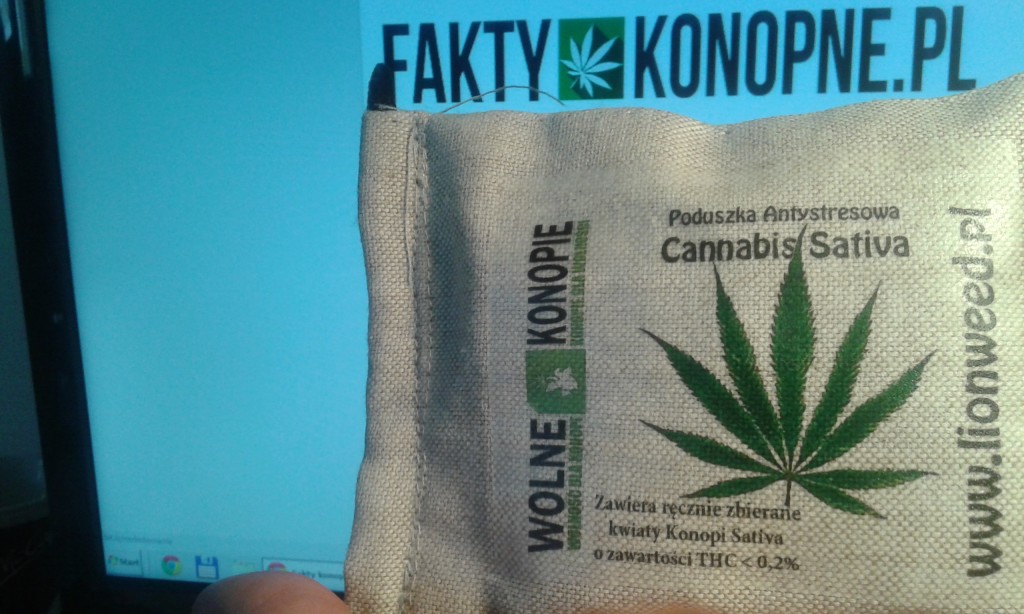 poduszka antystresowa z konopi przemysłowych cannabis sativa L