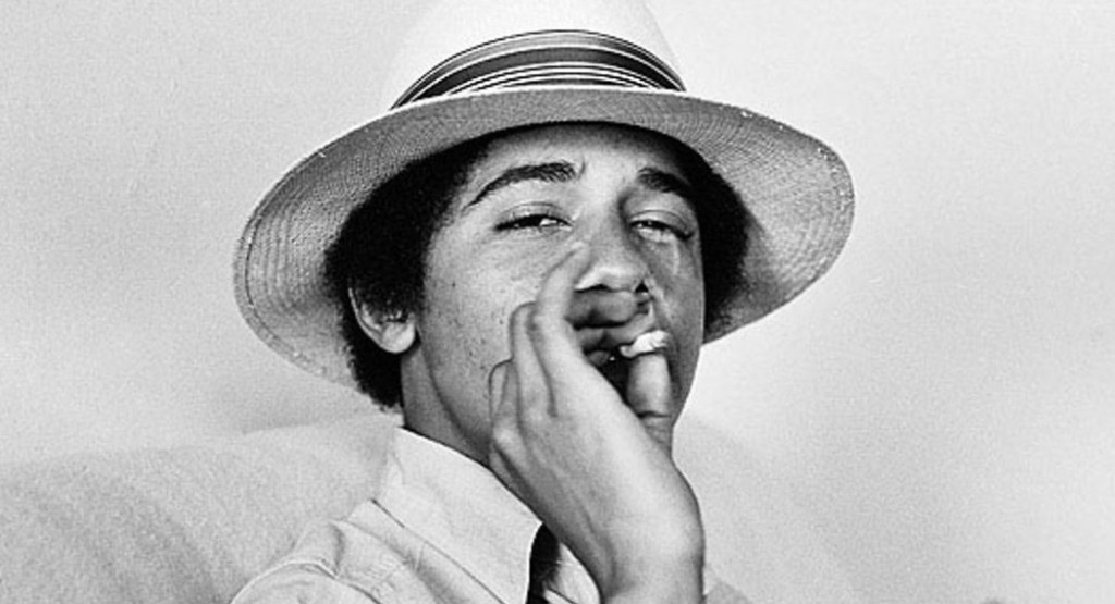 Prezydent Obama za czasów młodości codziennie palił marihuanę.