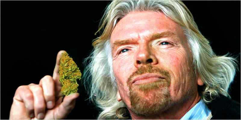 Richard branson: palcie marihuane ze swoimi dziecmi