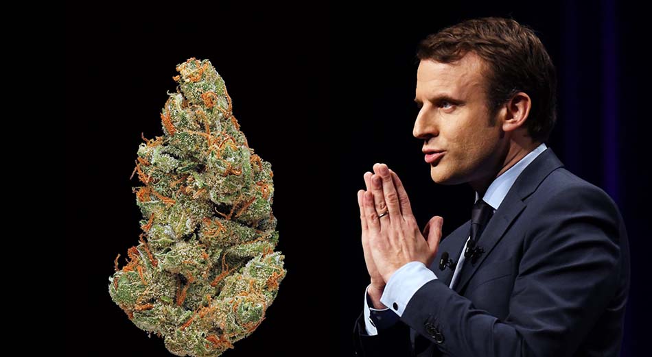 stosunek Emmanuela Macron do legalizacji marihuany