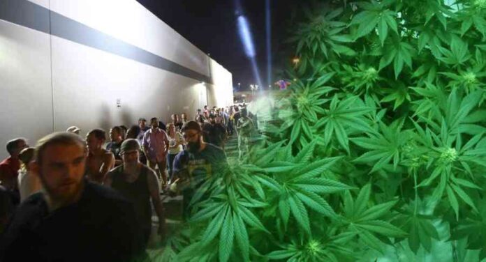 Tak wyglądały kolejki po legalną marihuanę w Las Vegas