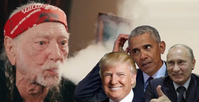 Willi Nelson chce zapalić marihuanę z Putinem, Trumpem i Obamą
