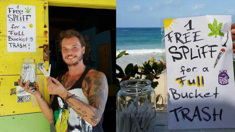 Hostel na Jamajce oferuje darmowego jointa za worek śmieci z plaży