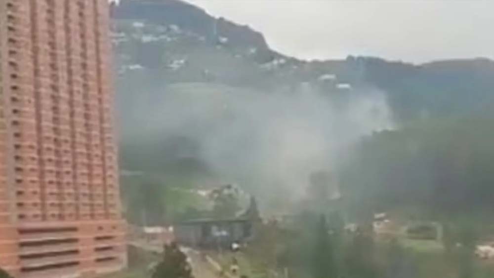 1500 kilogramów marihuany zostało spalone, a dym rozszedł się nad miastem Medellin