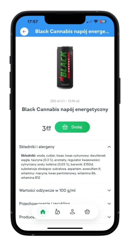 Black Cannabis w aplikacji Jush