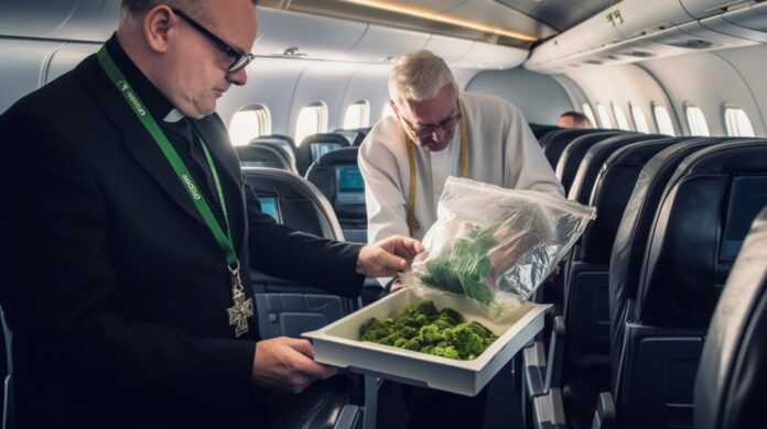 Marihuana znaleziona w samolocie należącym do kościoła