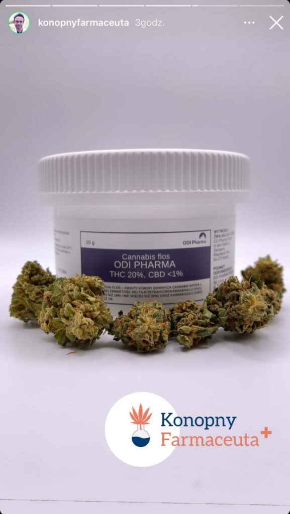 Cannabis Flos ODI Pharma - THC 20%, CBD