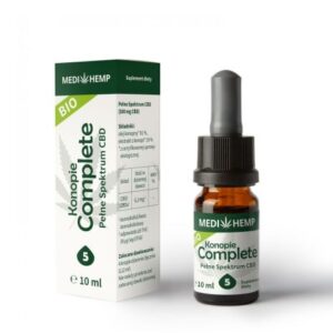 Olejek CBD/CBDa z ektrakcji CO2 Medihemp 5 Complete 5% 10 ml