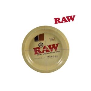 RAW 12" metalowa tacka do zwijania jointów okrągła tacka do kręcenia